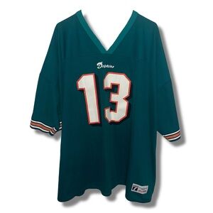 Vtg 90s Logo 7 Dolphins #13 Marino Jersey